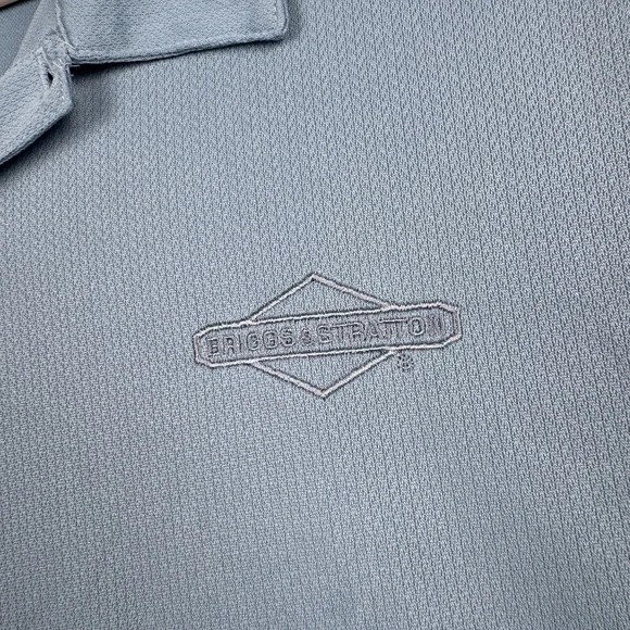 Nike Golf Polo Shirt Mens 2XL Light Blue Dri FIT Briggs & Stratton Embroidered - Picture 5 of 11